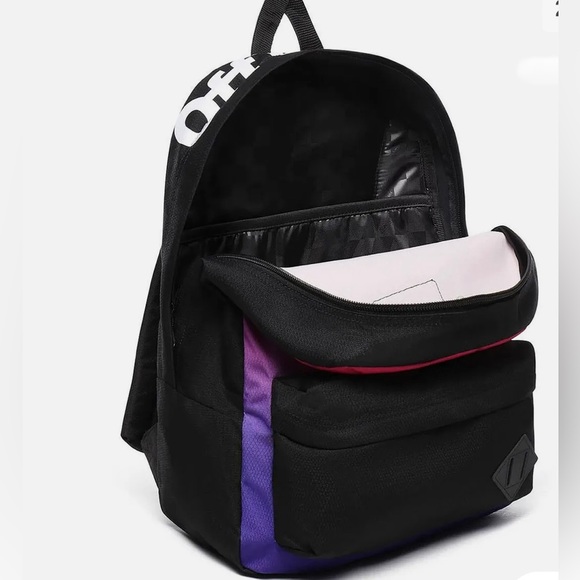 (NWT )Vans - OLD SKOOL 3 Backpack colors Pink Purple Black  with LAPTOP SLEEVE main image 7